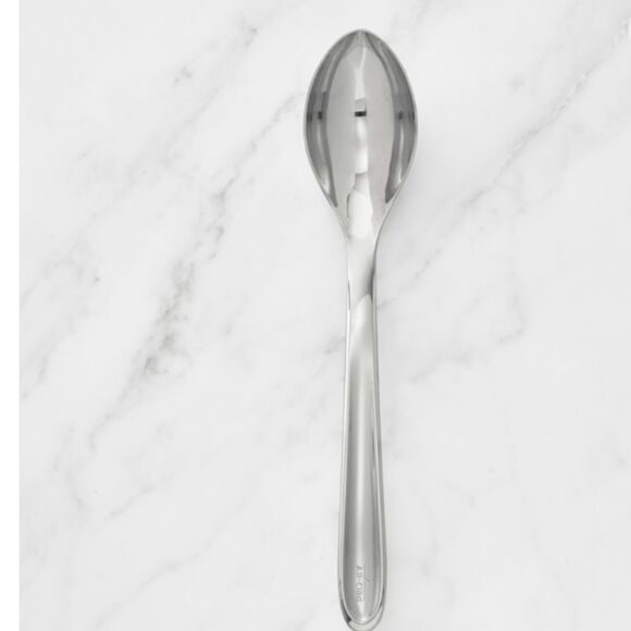 All-Clad Polished Stainless Steel Solid Spoon - Picture 1 of 8